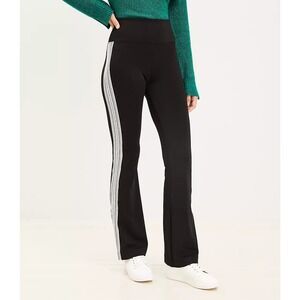 Lou & Grey Fair Isle Luvstretch‎ Pocket Flare Pants Women's Size XL Black NWT